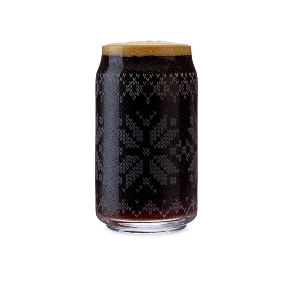 Set of 2 Foster & Rye™ Nordic Knit Pint Glass 16oz. Beer can shape - Picture 2 of 3